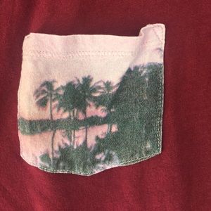 Maroon/Burgundy favorite tee from American Eagle