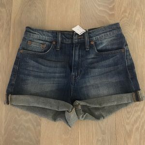 Madewell high rise shorts