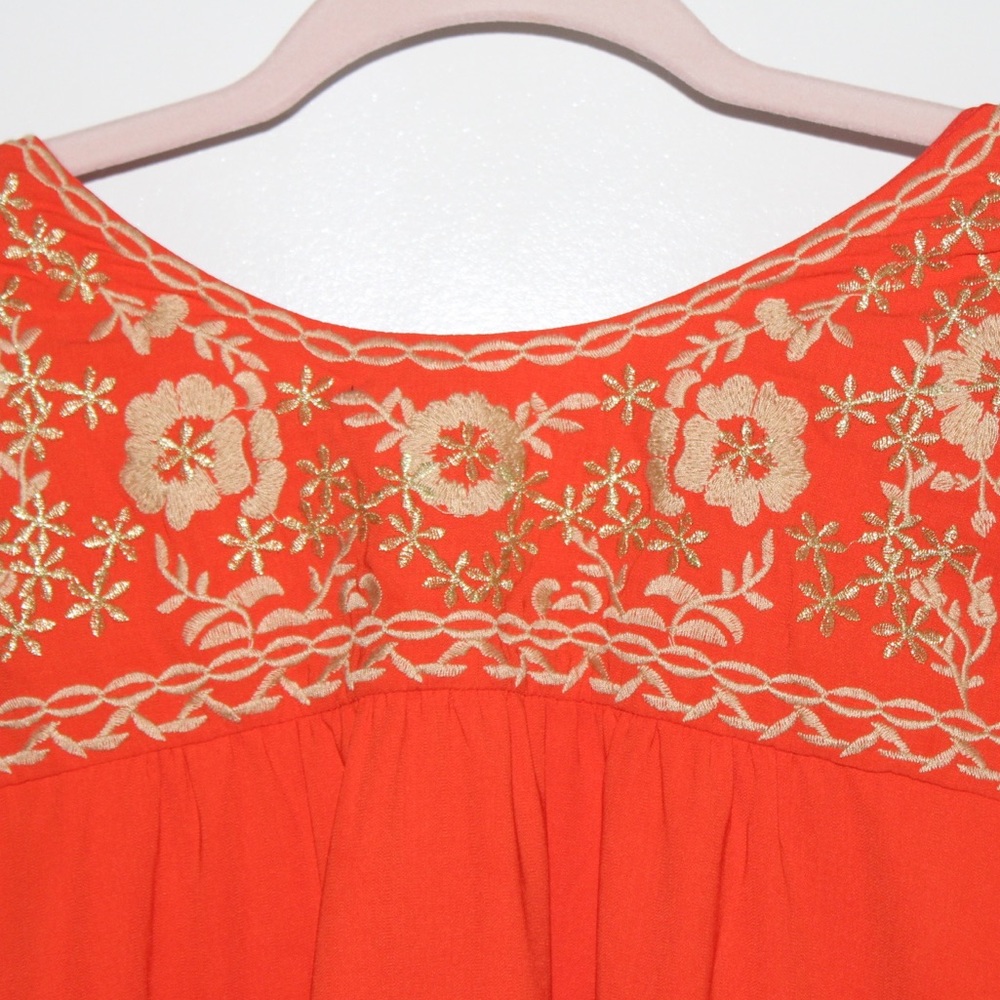 Orange and Gold Dress