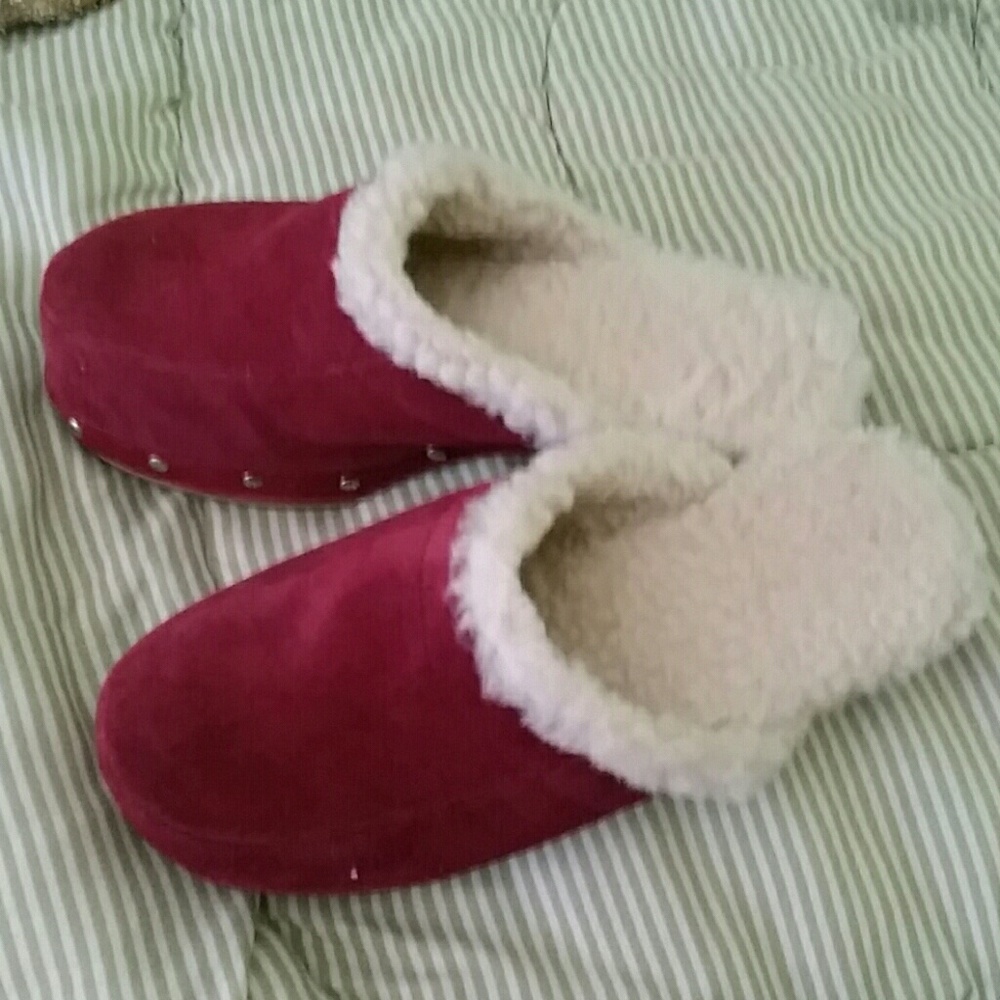 Woman Houseshoes slippers suede - teddy