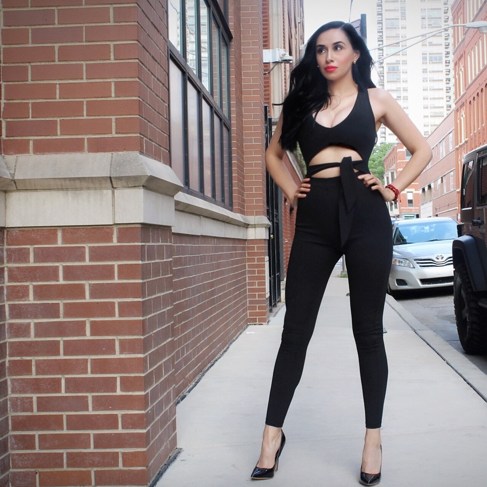 Black jumpsuit