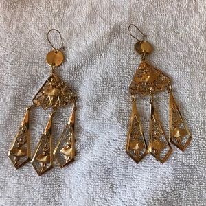 Gold Ballerina Earrings