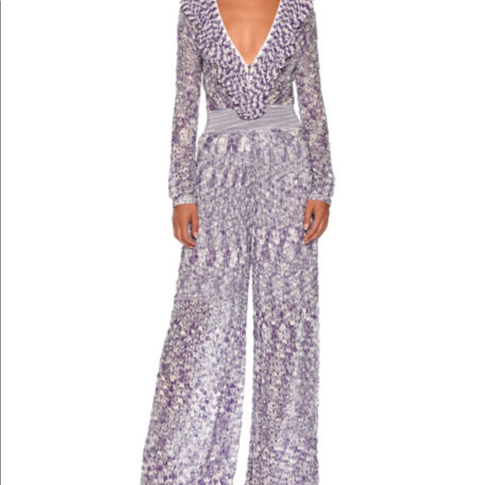 Missoni 2017 wide leg crochet jumpsuit. NWT