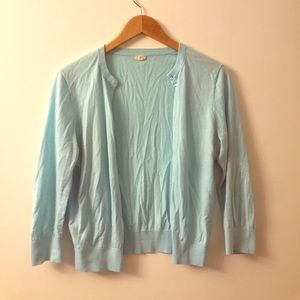 Turquoise J.Crew cardigan