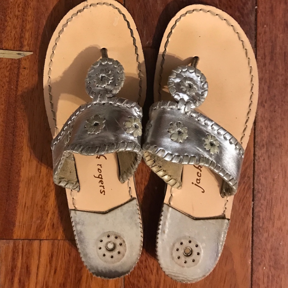 Silver Jack Rogers Sandles