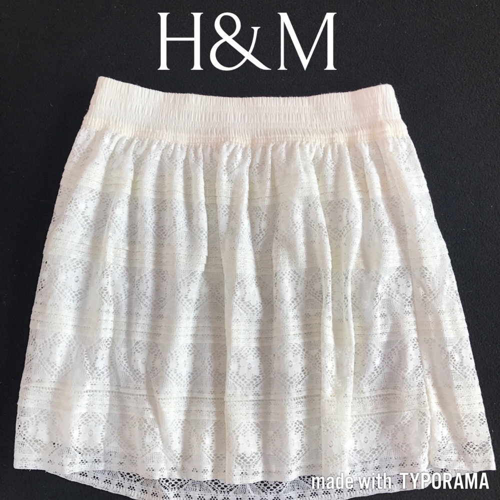 ⭐️Cream H&M Skirt