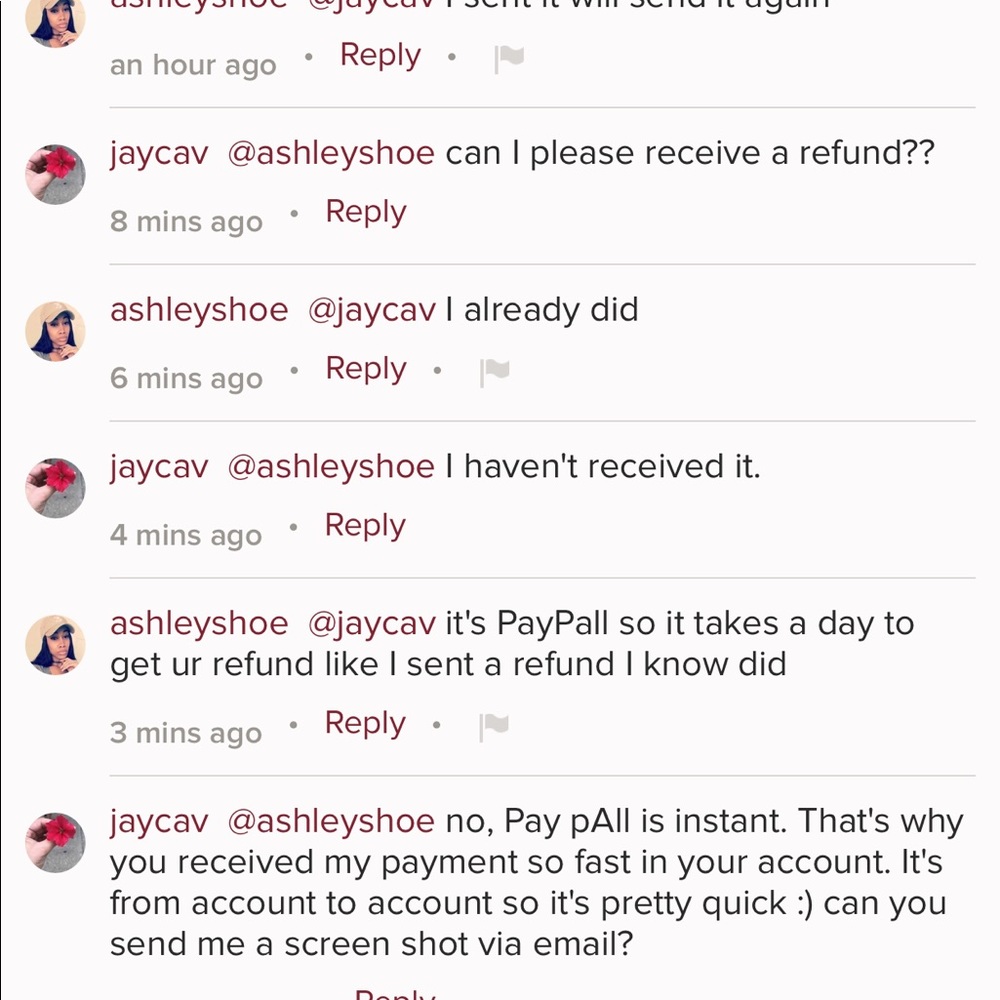 Beware of seller! Ashley Brown @ashleyshoe SCAMMER - Picture 2 of 2