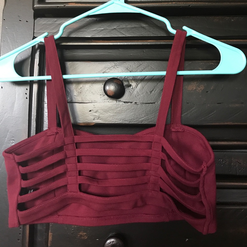 Small Maroon Bandeau