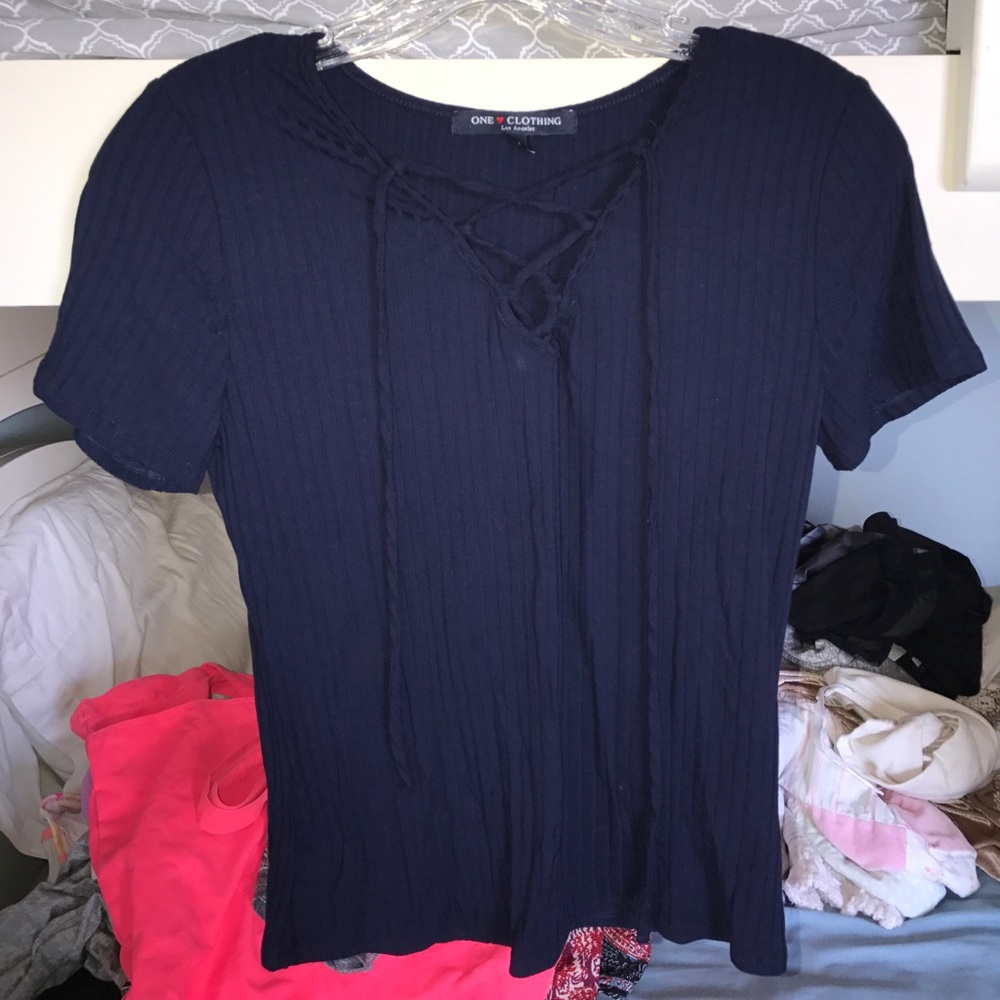 lace up tee...make an offer