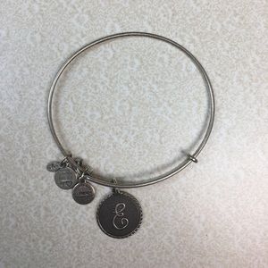 'E' initial Alex & Ani bracelet