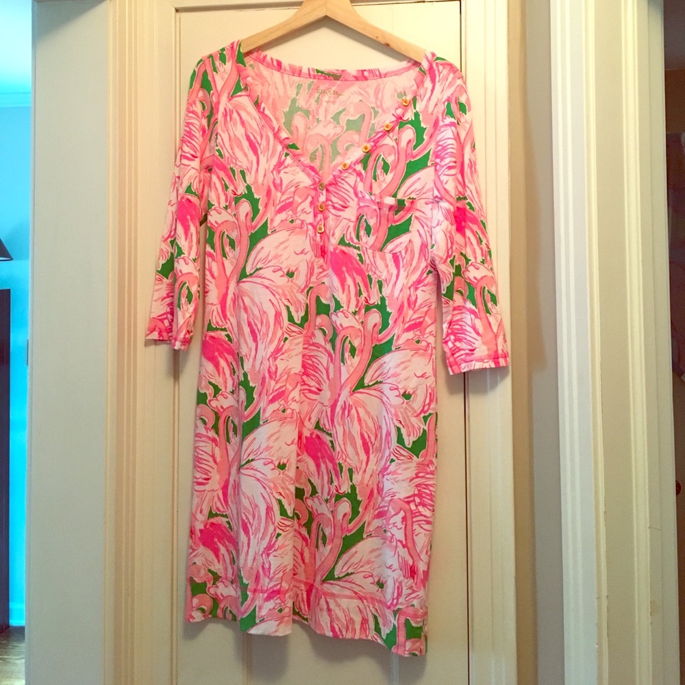 Lilly Pulitzer Palmetto Dress in Flamingo