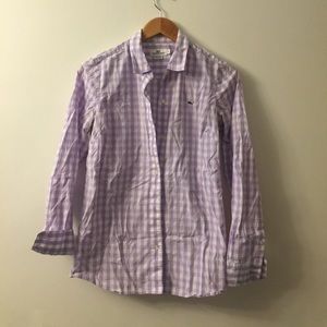 Lilac Vineyard Vines Gingham button down