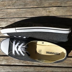 SUMMER CONVERSE BALLET FLATS -- DARK GREY