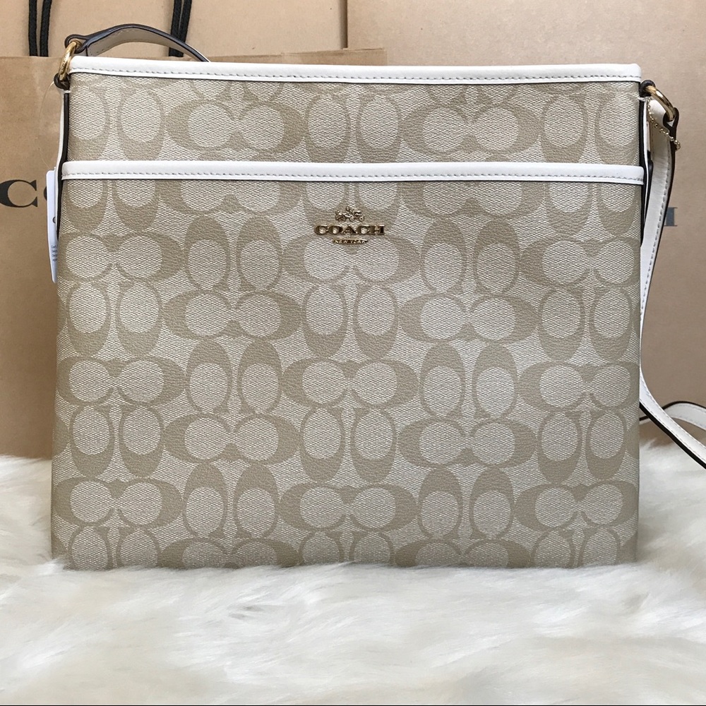 Coach Signature File Crossbody Bag