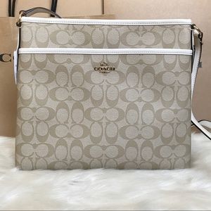 Coach Signature File Crossbody Bag