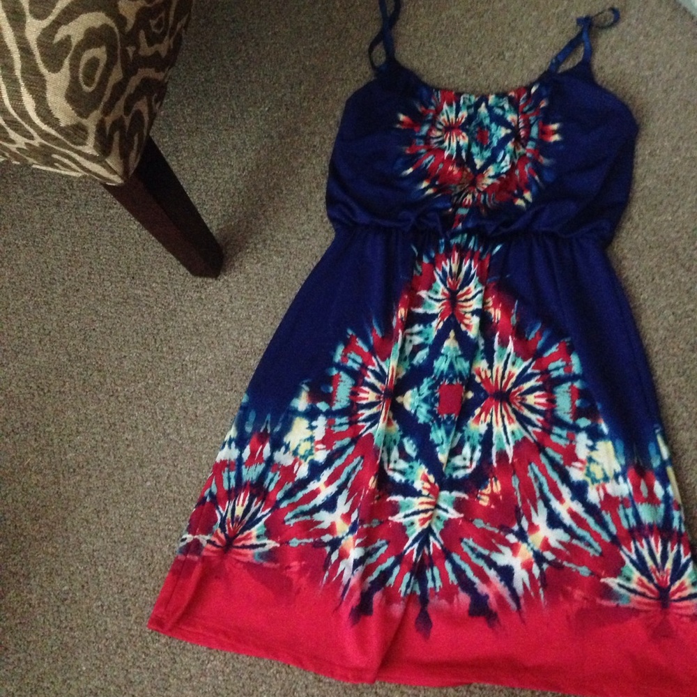 Silky Tye-Dye Dress!