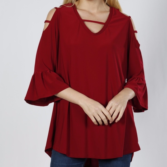 Tops - Wine tunic top