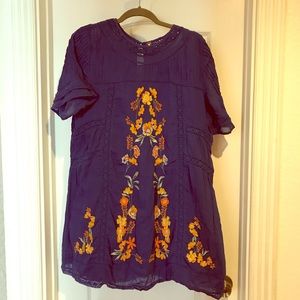 Free People Embroidered Dress