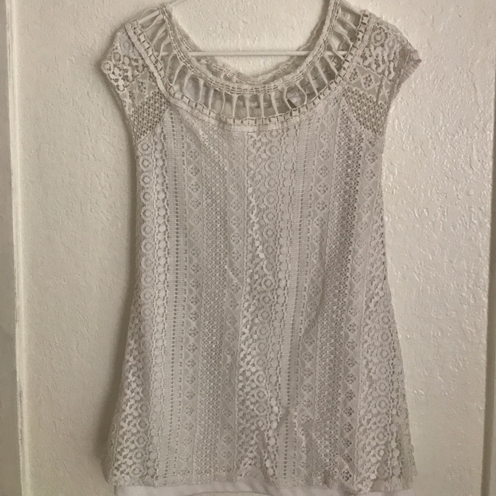 Lace cut out dress