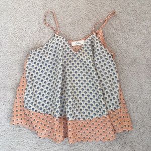 Crop blouse tank