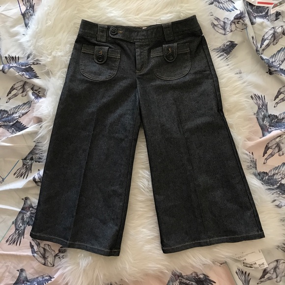 Nanette Leopore Cropped Flare Gaucho Pant - Picture 1 of 4