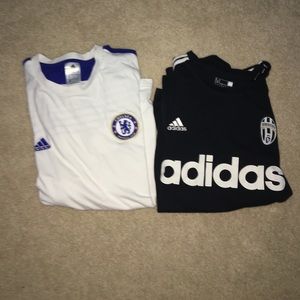 Adidas Chelsea FC shirt/ Black Adidas Juve Shirt.