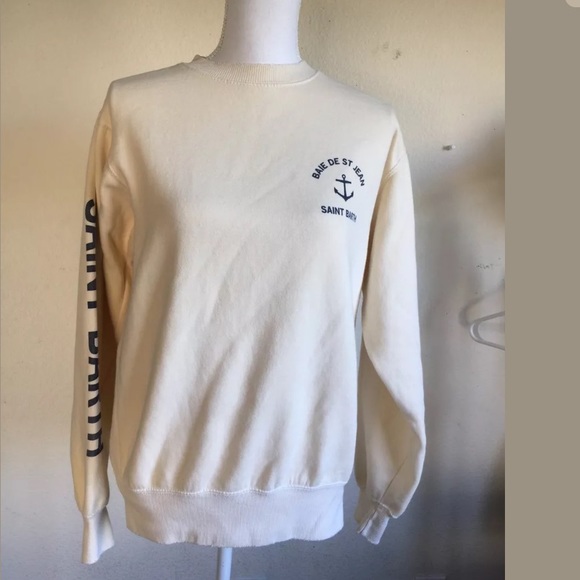 Brandy Melville distressed saint Barth sweatshirt - Picture 2 of 2