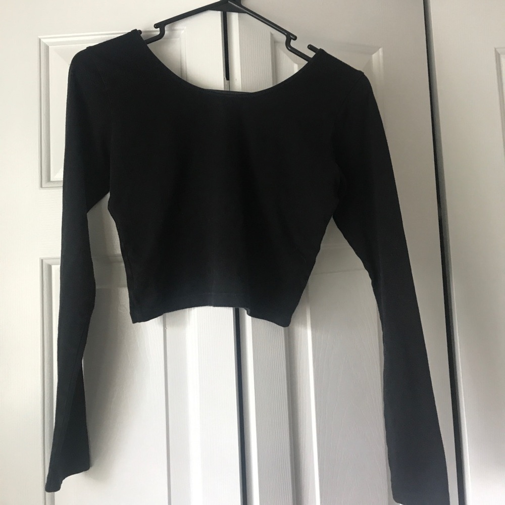 American Apparel long sleeve crop top