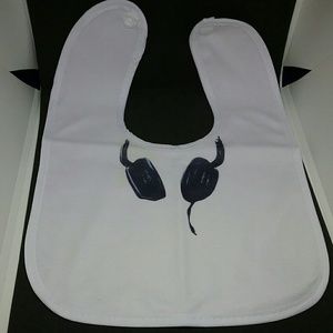 Cool Infant Bib "DJ Headphones"