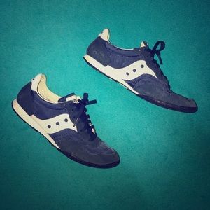 Navy Saucony sneakers