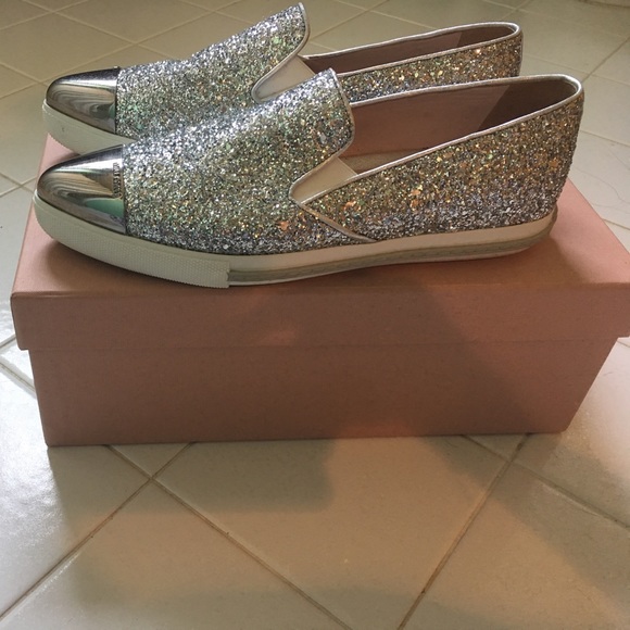 Miu Miu glitter sneakers - Picture 3 of 6