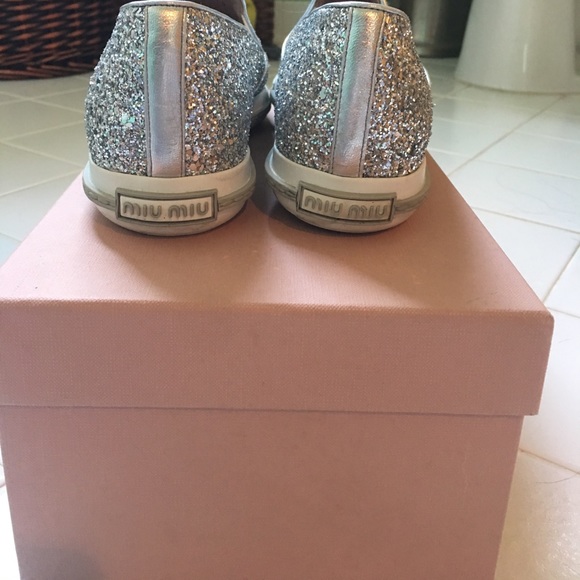 Miu Miu glitter sneakers - Picture 4 of 6