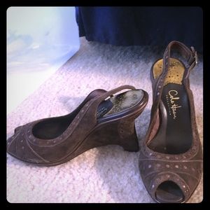 Cole Haan brown leather sandals