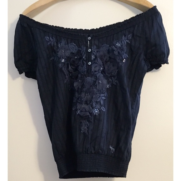 Sale✅ Abercrombie & Fitch off the shoulder sequin - Picture 2 of 7