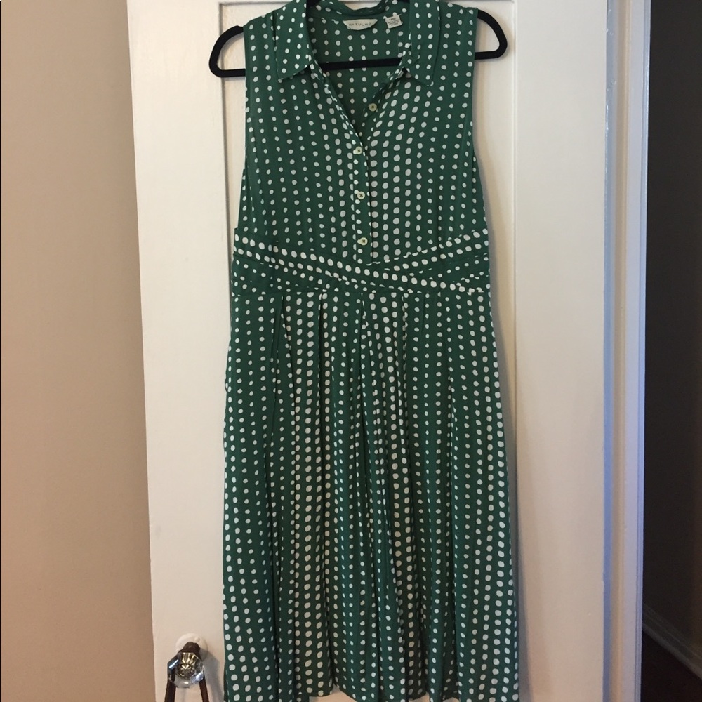 Tank button down dress