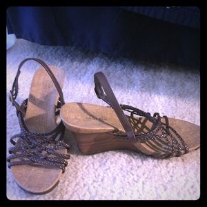 Kenneth Cole Braided Wedges