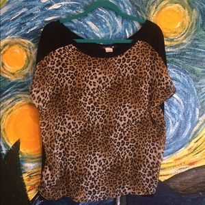 Cheetah Print Blouse