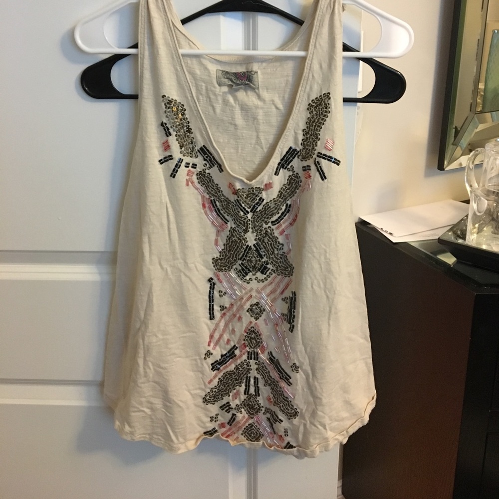 Beaded tank top