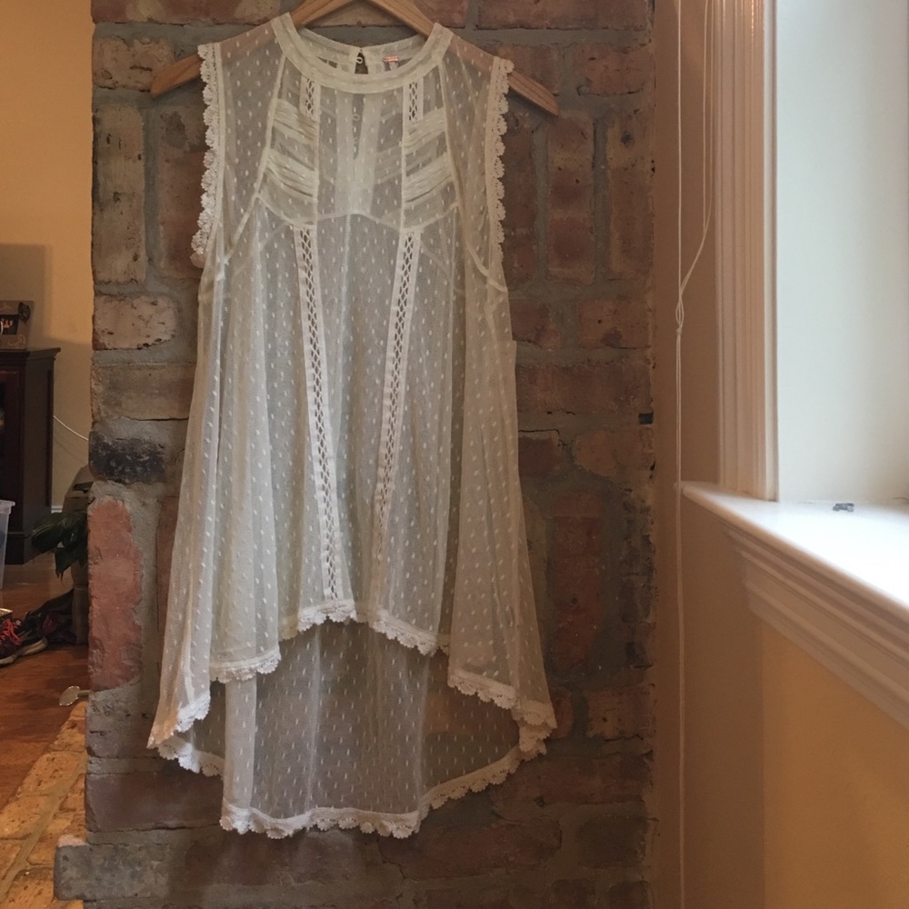 Sheer Vintage Free People Tunic