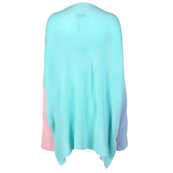 Pastel Color Block Oversized Sweater - Picture 3 of 5