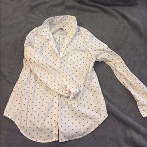 Old Navy classic button down, fox print