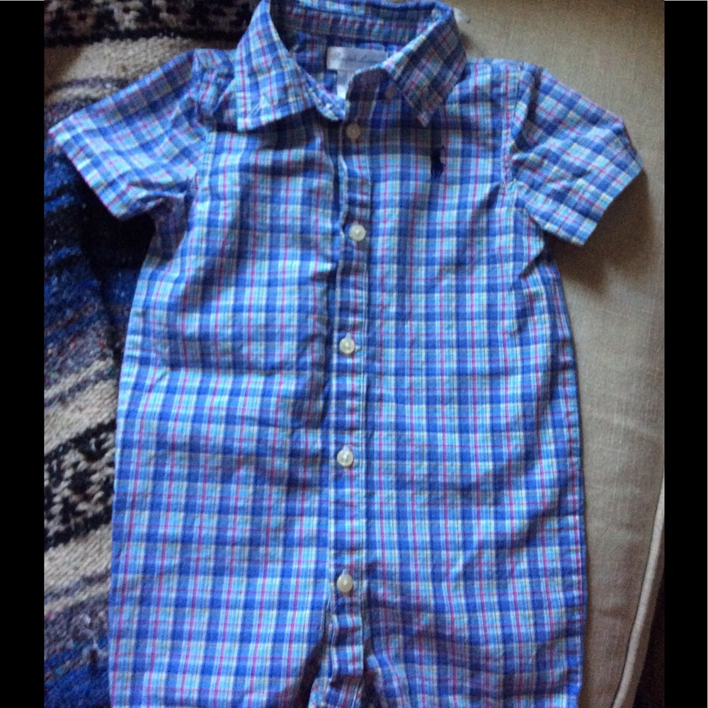 RALPH LAUREN 9M Boys Romper