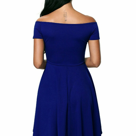 Blue Skater Dress - Picture 4 of 8