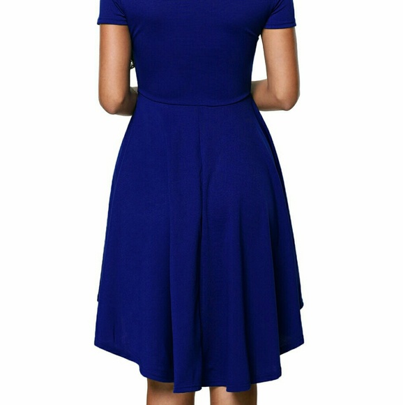 Blue Skater Dress - Picture 5 of 8