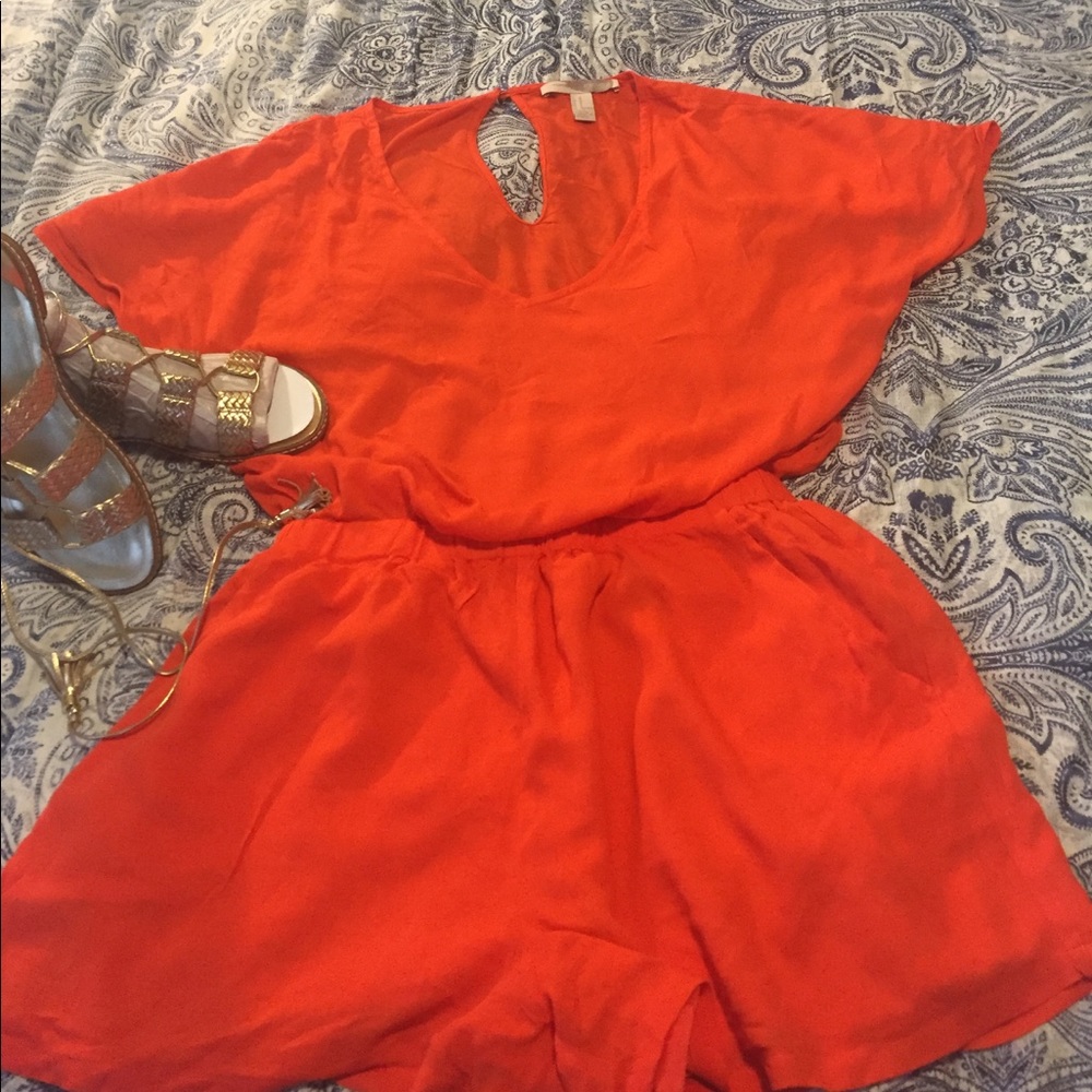 Orange Romper