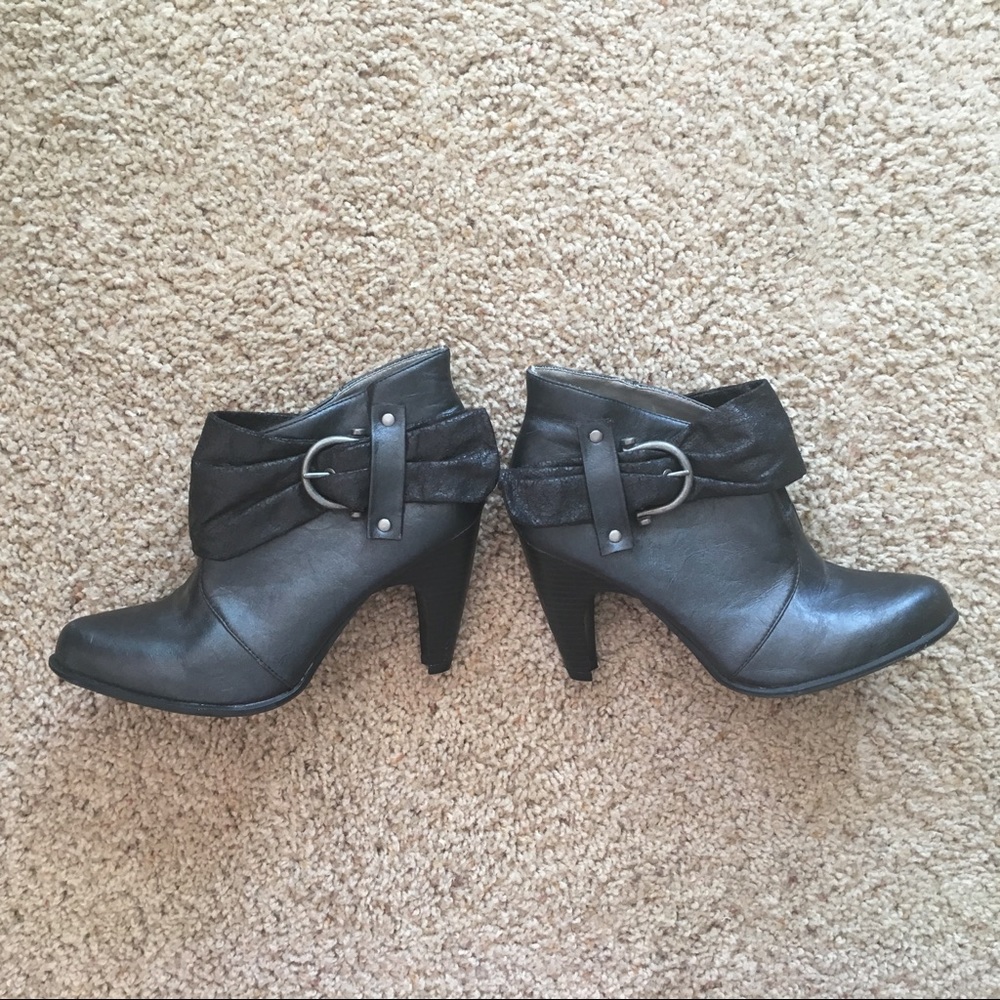 Candies Pleather Heeled Booties