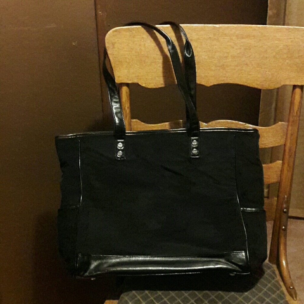 Thirty-one Black Suede Bag