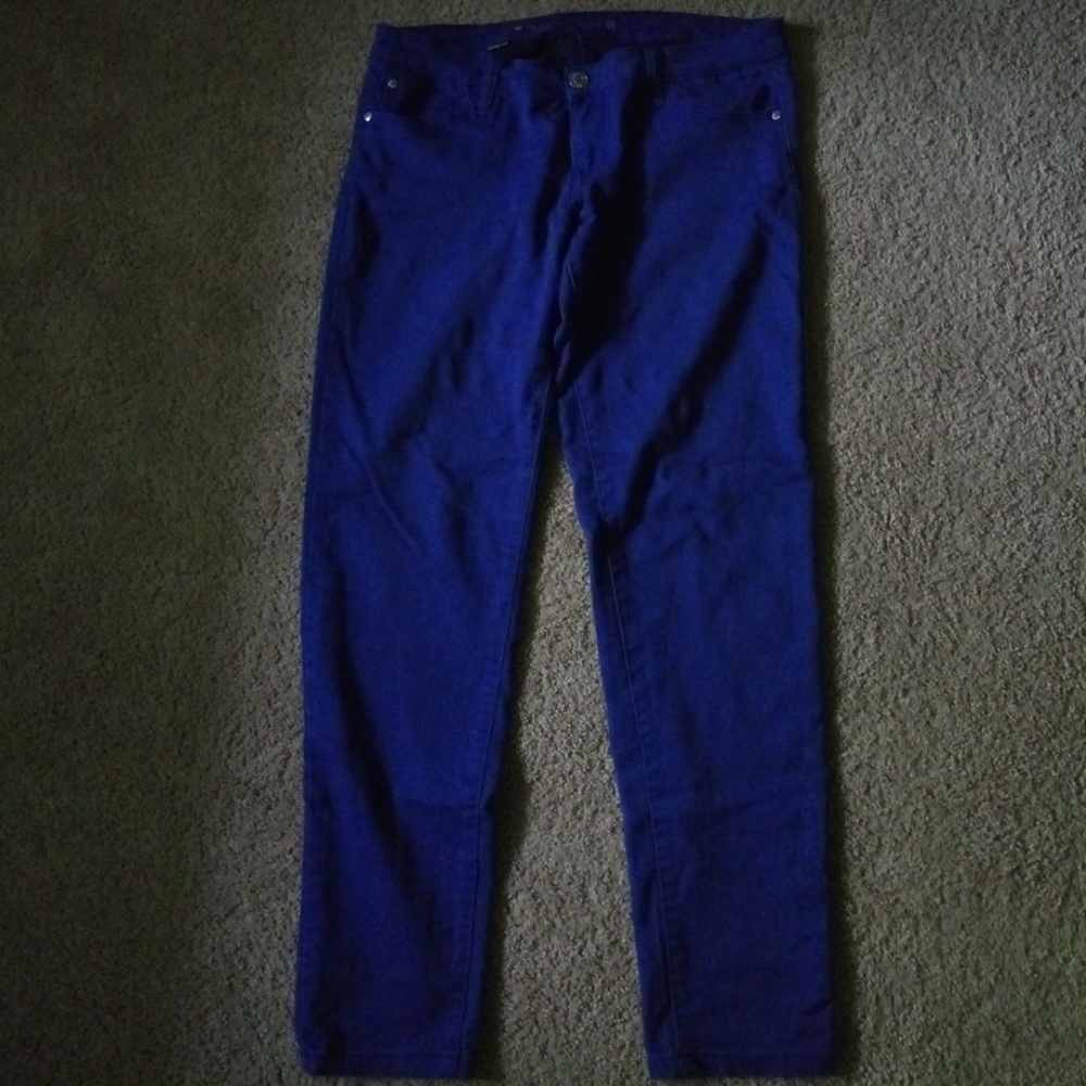 Blue skinny fit pants