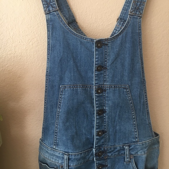 Free People 🌷NWOT Button Front Century Shortalls - Picture 5 of 8