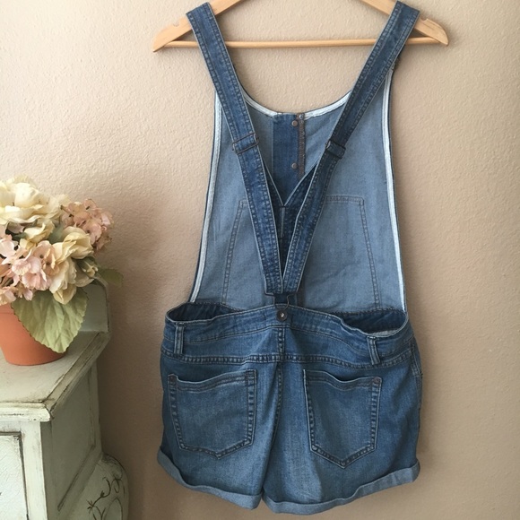 Free People 🌷NWOT Button Front Century Shortalls - Picture 7 of 8
